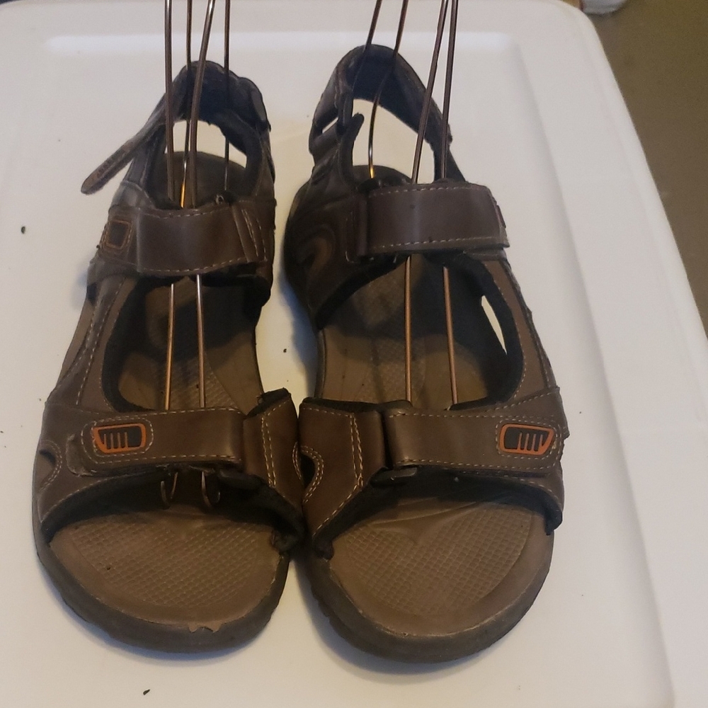 SH194 Rugged Outback Men's Adjustable Brown Sandals 10